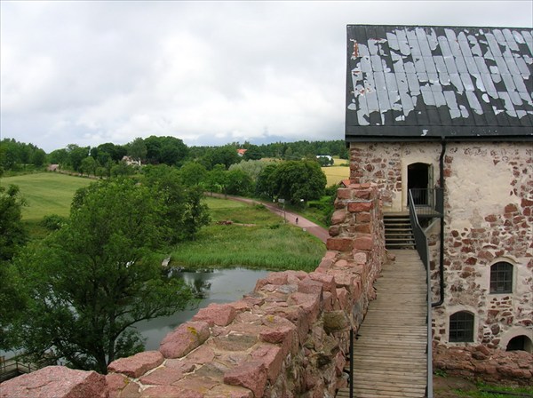 Вид из крепости Kastelholm
